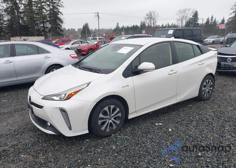 2019 Toyota Prius Xle from USA, damaged, VIN JTDL9RFU3K3011366